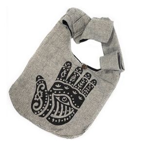 NEW Hamsa Hand Yoga Namaste Sling Shoulder Boho Bag